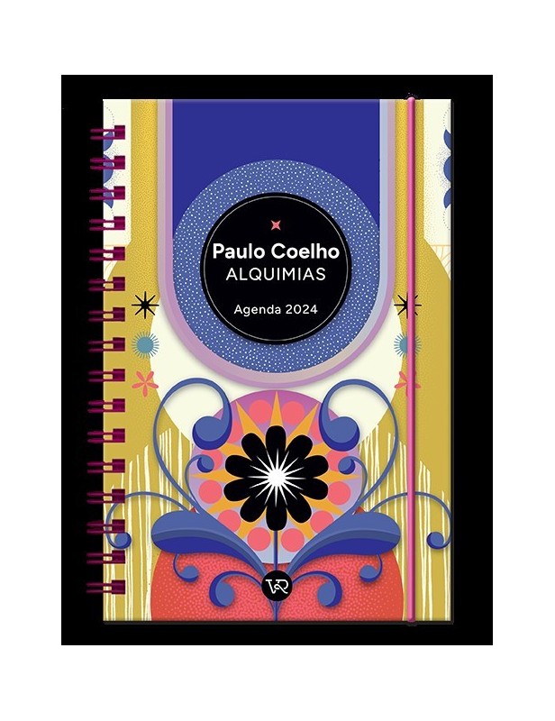 Agenda Paulo Coelho 2024 Cartoné - Alquimias - Tapa dura - Cosida 17,5 X  22,5 CM