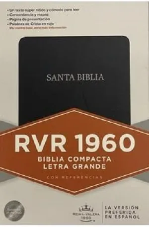 Biblia RVR 1960 Compacta Letra Grande Negro