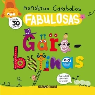 Monstruo garabatos.Fabulosas garabatinas (Pegatinas)
