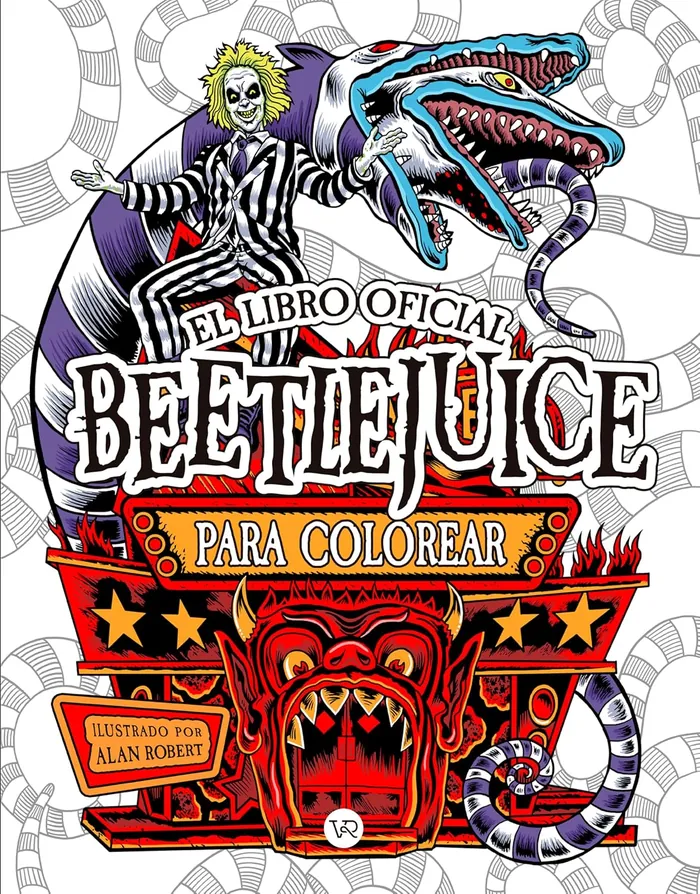Libro Oficial Para Colorear Beetlejuice