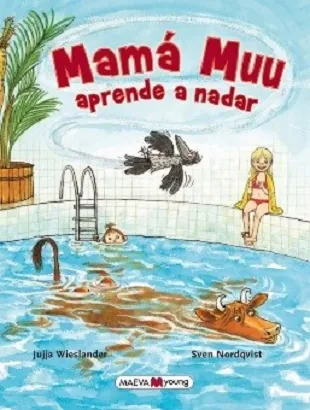 Mamá Muu aprende a nadar